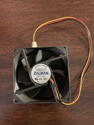 ZALMAN PS802512H 80mm 3-Pin 12V/0.25A Power Cooler PC Fan (26cm Wire Length) - Image 1 of 4