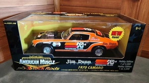 NUEVO EN CAJA ERTL AMERICAN MUSCLE STOCK VARILLAS 1970 JIM DUNN 1:18 CAMARO - Imagen 1 de 21