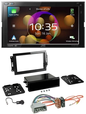 JVC DAB MP3 2DIN Bluetooth USB Autoradio für Chrysler 300C Dodge Caliber Jeep Co - Bild 1 von 4