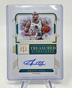 2024-25 Panini National Treasures Grant Hill Auto /10 Treasured Signatures Gold - Picture 1 of 2