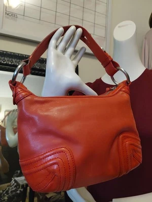 Cute DKNY Small Orange Leather mini Bag - Image 1 of 4