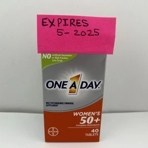 One A Day Women's 50+ Complete Multivitamin, 40 ct, Tabs - FREE SHIPPING! - Picture 1 of 5