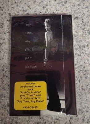 Janet Jackson - Anytime Anyplace Cassette Single SEALED w/ Hype Sticker  - Image 1 of 4