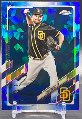2021 Topps Chrome Sapphire #267 KIRBY YATES San Diego Padres - Image 1 of 2