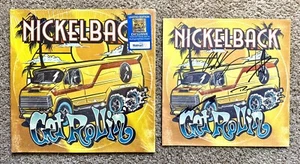 Nickelback Get Rollin' SIGNED Orange Vinyl LP AUTOGRAPHED Walmart Exclusive RARE - Picture 1 of 8