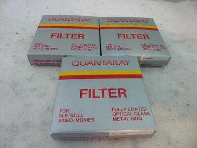 SET OF 3 58MM FILTERS QUANTARAY NEW UV POLARIZER 80A  - Image 1 of 3