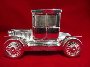  Silver Plated  T Coupe Car Money Box Piggy Bank -New - Picture 1 of 9