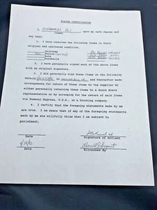 1992 Muhammad Ali Autographed / Signed Contract w/ Harold Bryant PSA / Loa - Picture 1 of 4