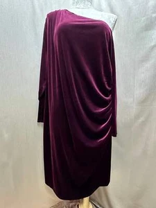 NWT - UNIVERSAL STANDARD burgundy red Velvet Midi Dress - XL | US 4X / 26-28 - Picture 1 of 8