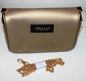 VERSACE PARFUMS Gold Clutch Bag / Crossbody / Shoulder Bag with detachable strap - Picture 1 of 7