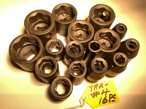 16 PIEZAS - STEGMAN TOOL CO. ENCHUFES MM DE IMPACTO MAGNÉTICO - EE. UU. - Imagen 1 de 3