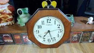 Vintage Waltham Quartz 11" Octagon Wall Clock,works great! - Picture 1 of 6