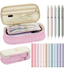 18 Pcs Aesthetic School Supplies Include Big Capacity Pen Case Bag 