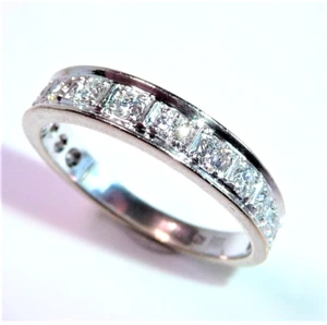 Ring Memory 585 Gold 0.50 ct Diamanten Gr. 58,5 / 18,6 mm änderbar 4g Weißgold - Bild 1 von 11