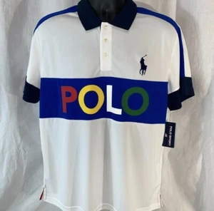 NWT Polo Ralph Lauren Performance Sz Medium Color Blocked Collared Polo $110 - Picture 1 of 3