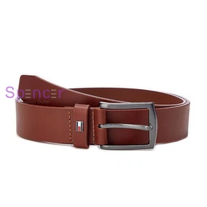 TOMMY HILFIGER MEN'S BROWN DENTON BELT 3.5 NEW Was £45.00 - Picture 1 of 4