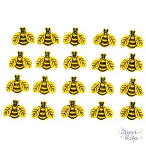 Dress It Up Buttons - Tiny Bees 20pcs 1858 - Picture 1 of 2