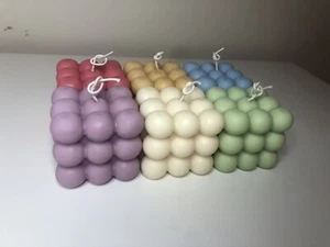 Bubble Candle | Mothers Day Candle | Pastel Colour Bubble Candle - Picture 1 of 14