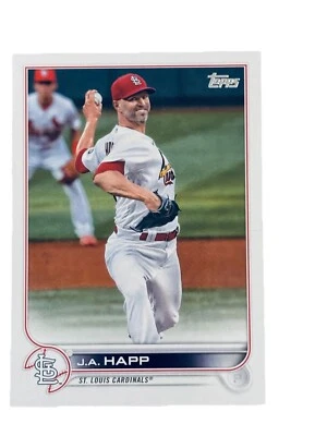 Excellent: 2022 topps J.A. Happ St. Louis Cardinals Trading Card - Image 1 of 2