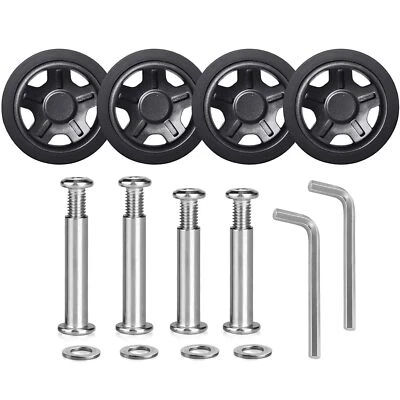 4 Stück Ersatzräder für Gepäck Koffer Ersatzräder Durchmesser 50x11mm Koffer ... - Bild 1 von 4