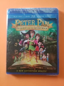 NEW - Peter Pan The Quest For The Never Book (Blu-Ray, DVD - 2018) Animated - Picture 1 of 1
