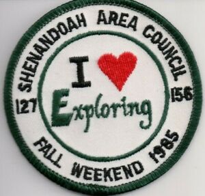 Shenandoah Area Council, Virginia, 1985 Exploring Event Patch