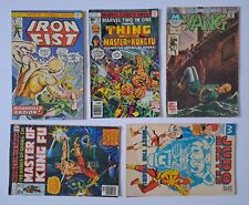 Martial Arts Comic Lot Of 5: 1966-1977  Issue List In Description & All Pictured