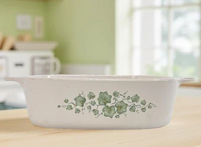 Cazuela Corning Ware A-2-B Callaway verde hiedra para hornear 2L cuadrada vintage Foto 1 de 4