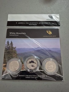 Juego de 3 monedas White Mountain America Beautiful Quarters 2013 - Imagen 1 de 2