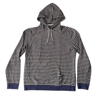 Sudadera con Capucha Vince Para Hombre Mediana Negra Pullover Manga Larga Con Capucha Rayas Cordón Foto 1 de 4
