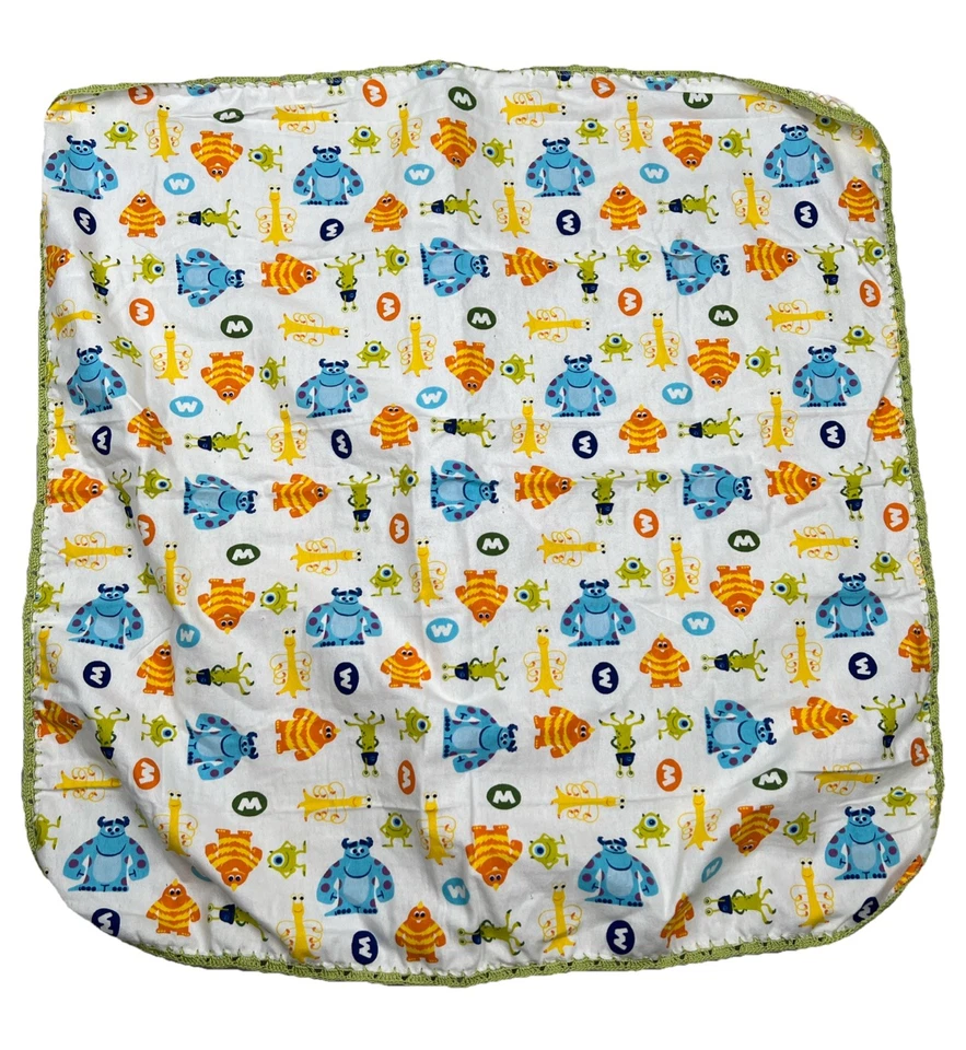 Manta de recepción de franela de algodón Monster's Inc para bebé niño niña Disney Foto 1 de 4