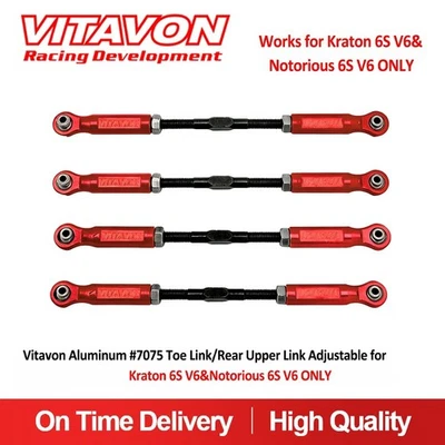 Vitavon Toe Link/ Rear Upper link Adjustable for Kraton 6S EXB V6 Notorious 6SV6 - Image 1 of 4