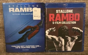 Stallone Rambo 5-Film Collection (Blu-ray) w/ Slipcover New Sealed! Free Ship! - Picture 1 of 2