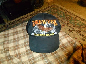 2002 Daytona Beach "BIKE WEEK" Embroidered Hat Cap W/ Harley Davidson - Picture 1 of 5