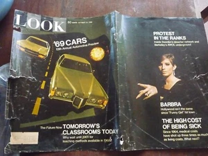 *RARE vintage OJ Simpson/Barbra Streisand LOOK Magazine/photos October 15, 1968 - Picture 1 of 4