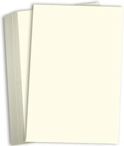 Hamilco Cream Cardstock 11X17 Heavyweight 80 Lb Smooth Paper 25 Pack - Picture 1 of 5