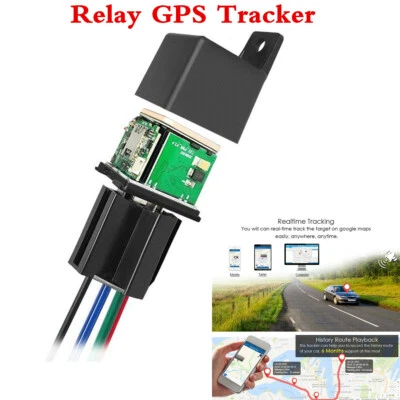 Car Anti-theft Relay GPS Tracker Realtime Tracking Device Monitoring GSM Locator - Image 1 of 4