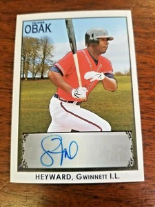 JASON HEYWARD 2010 TRISTAR OBAK BASEBALL CARD DODGERS (ROOKIE AUTOGRAPH) #08/10 - Picture 1 of 3