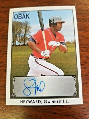 JASON HEYWARD 2010 TRISTAR OBAK BASEBALL CARD DODGERS (ROOKIE AUTOGRAPH) #08/10 - Image 1 of 3