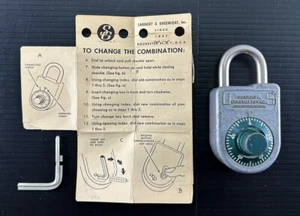 Sargent & Greenleaf Combination Dial Lock / Padlock 8088 w/ Combination & Key - Picture 1 of 6