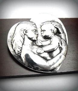 RARE! James Avery Mother's Love Tender Care Pin/Pendant 2-In-One! JA Box Inc. - Picture 1 of 2