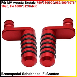 Fußrasten für MV Agusta Brutale 750/910/920/989/990/1078, Bremspedal Schalthebel - Bild 1 von 10