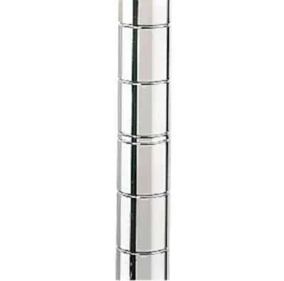 CENTAUR Commercial Posts for Wire Shelving - Green Epoxy or Chrome - 54" - 86" set of 4