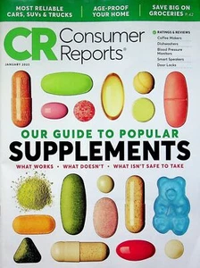 Consumer Reports January 2023 Guide to Popular Supplements - Picture 1 of 3