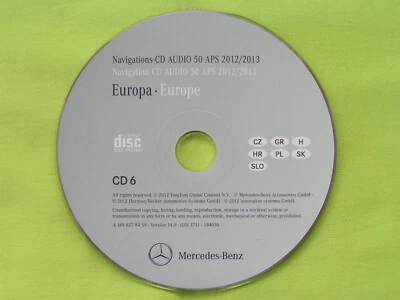 CD NAVIGATION MERCEDES BENZ AUDIO 50 APS OSTEUROPA 2013 A B C GL M R VITO NTG 2 - Bild 1 von 2