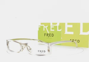 FRED Lunettes Eyeglasses White GREY 50-17-135 St Moritz C3 001 #131 - Picture 1 of 5