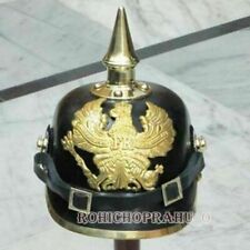 Collectible Pickelhaube German Leather Helmet Imperial Officer’s Grade Prussian