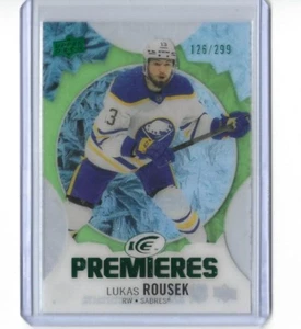 2023-24 Upper Deck Ice Lukas Rousek Green Premieres Rookie RC SP 126/299 - Imagen 1 de 1