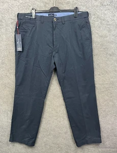 Pantalones chinos Blue Harbour para hombre 42 x 31 azules súper ligeros frente plano nuevos con etiquetas - Imagen 1 de 11