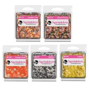Knöpfe Galore Sprinkletz HALLOWEEN winzige Polymer Ton Verzierungen für Handwerk - Bild 1 von 6